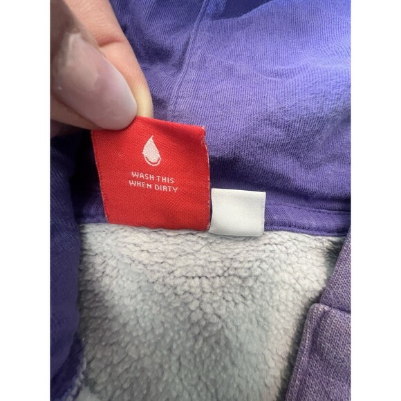 Puma Womens Purple Long Sleeve Pullover Hoodie Sweatshirt Size Small - Picture 5 of 7